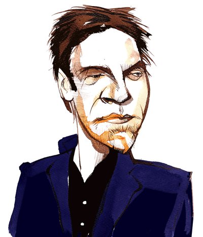 Leif Ove Andsnes, caricature by Neale Osborne